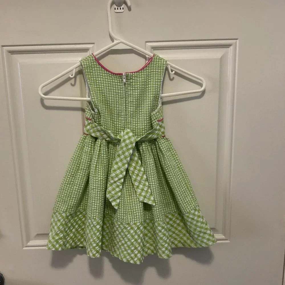 Girls Dresses Size 2T Lot of 2 EUC Green Pink Red White